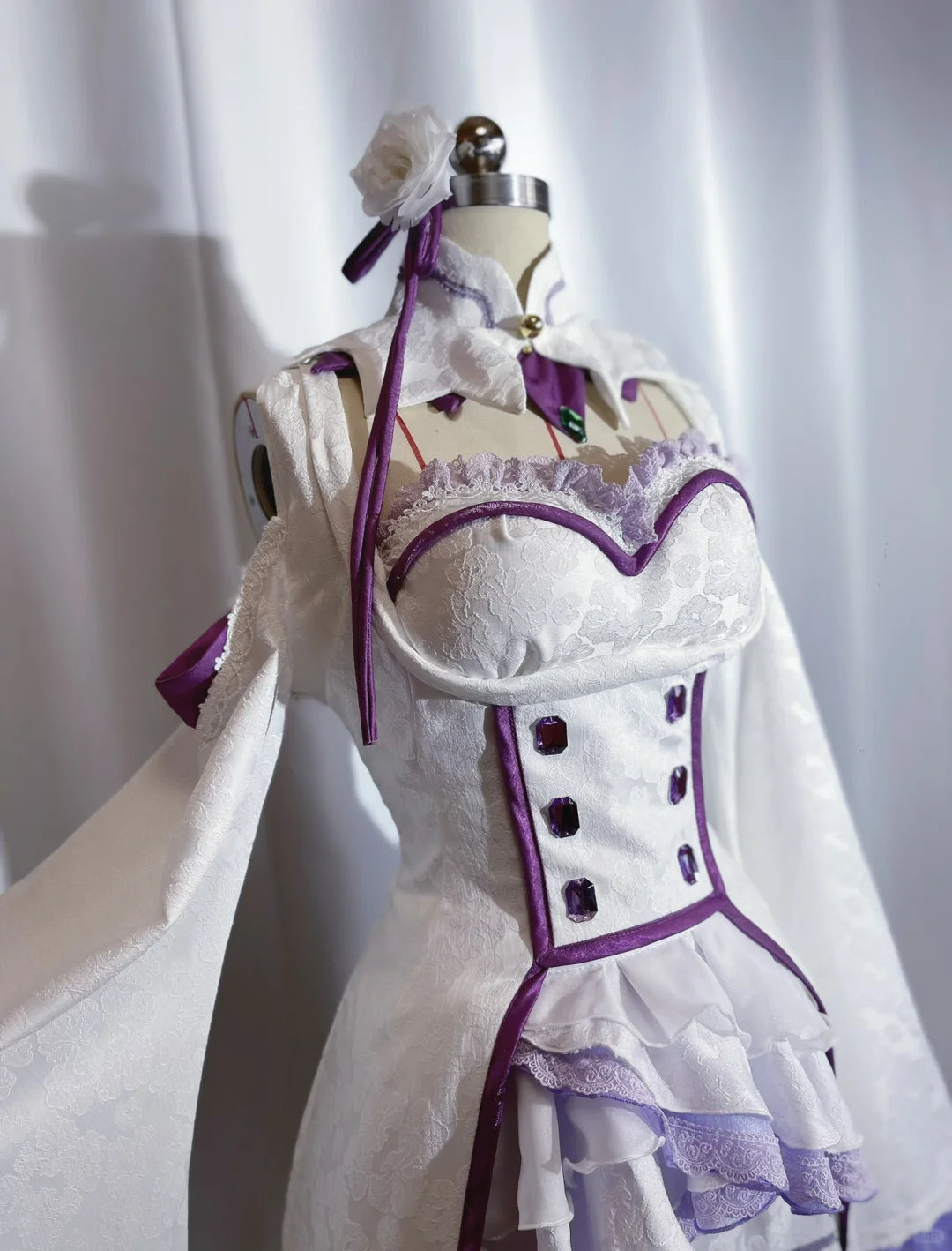 Hachimicos Re: Zero Starting Life in Another World Emilia Neon Cosplay Costume From Hachimicos