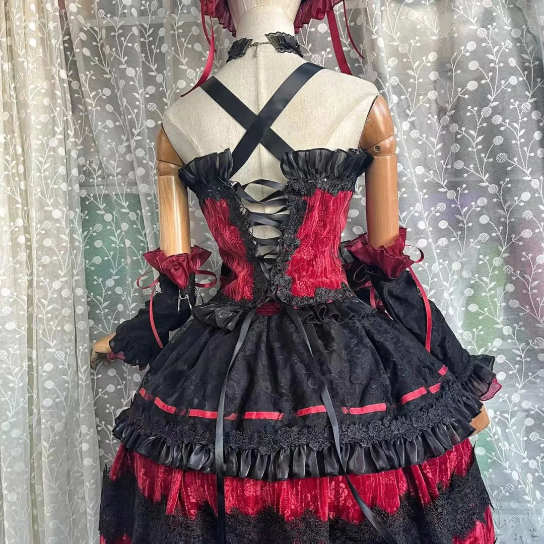 Hachimicos DATE A LIVE Tokisaki Kurumi Dating Outfit Cosplay Costume From Hachimicos